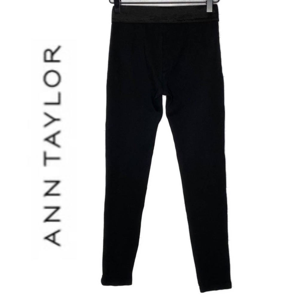Ann Taylor Womens Leggings The Seamed Legging Stretch Black Extra Small